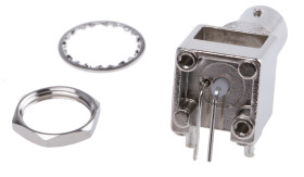 Złącze koncentryczne Montaż na płytce drukowanej Żeński 75Ω typ złącza Złącze BNC 0 to 1GHz Przepust