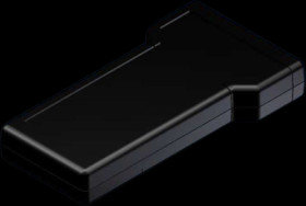 ABS enclosure, (L x W x H) 163 x 88 x 25 mm, black (RAL 9004), IP54, TBT-B.9