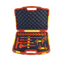 Zestaw kluczy nasadowych 1/2" izolowanych OPT ZKNI-2 1000V FW w walizce 8-22 + imbus 4-8