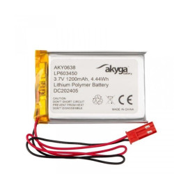 Akumulator Li-Po 3,7V 1200mAh PCM JST 2.54 2-Pin 100mm AKY0638 LP603450