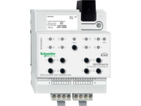 KNX Aktor roletowo-żaluzjowy REG-K 4x 10 A jasnoszary z uruchomieniem ręcznym MTN649804 SCHNEIDER ELECTRIC