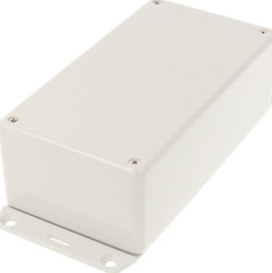 ABS enclosure, (L x W x H) 150 x 80 x 50 mm, light gray (RAL 7035), IP54, 1591DF2GY