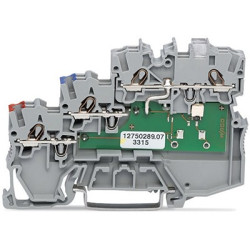 Kostka zaciskowa na szynie DIN WAGO poziomy: 3 24 → 16AWGWciskany zacisk Cage Clamp TOPJOB S