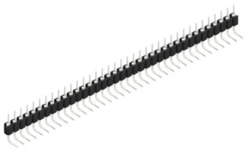 Pin header, 37 pole, pitch 2.54 mm, angled, black, MK5137Z