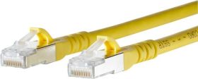 kabel LAN Metz Connect 1308453077-E, 1 szt., RJ45, CAT 6a, S/FTP, 3.00 m, żółty