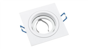 Oprawa Halogenowa Podtynkowa Ruchoma Gu10 Mr16 Kwadrat Biała Cassio Lumiled