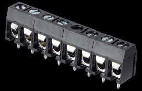 CTB5202/8 Solderable screw terminal - 8-pole, RM 5 mm, 90°