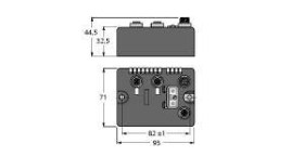 Stacja fieldbus Turck BLCDN-2M12S-2AI-PT 6811039 1 szt.