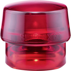 Halder 3206.060 SIMPLEX Replacement Head Hard Red 190g Oil-resistant