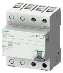 Wyłącznik różnicowoprądowy SENTRON 1P+N-bieg. 40A 300mA Typ B krótkozwłoczny 230V 5SV3624-4