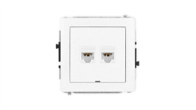 Deco Mechanizm Gniazda Komputerowego Podwójnego 2Xrj45, Kat. 6A, 8-Stykowy,...
