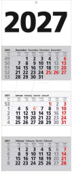 Three-month 2027 wall calendar