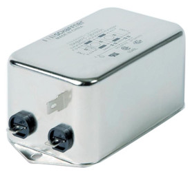 Filtr EMI 3A 1-fazowy 470kΩ 250 V AC/DC 0 → 400Hz 14 mH Schaffner Montaż kołnierzowy