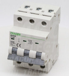 Wyłącznik nadprądowy 3P C 6A 6kA AC Tracon