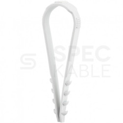 Uchwyt kablowy CMS 8-28mm do kabli i przewodów bezhalogenowa szary F-TRONIC 100szt