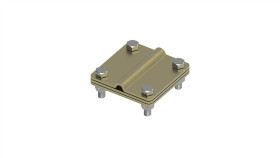 Złącze Uniwersalne 3-Elem. 80X80 Bednarka-Drut8 Mosiądz 215.2.1 Ms 21501210