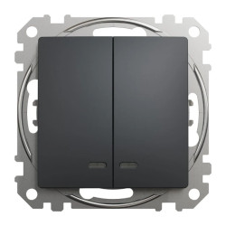 Sedna Design i Elements Łącznik świecznikowy z podświetleniem czarny antracyt SDD114105L