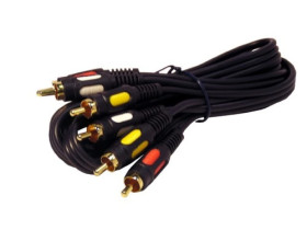 Kabel 3*RCA łezka 1,5m