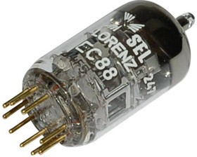 Lampa elektronowa EC EC 88 BTB Vertrieb EC 88 Ilość styków 9 Trzonek Noval Opis: Trioda
