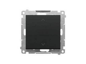 SIMON 55 Lokalny sterownik żaluzjowy z automatyczną kalibracją i programowalną pozycją ulubioną czarny mat TEZ1L.01/149 KONTAKT