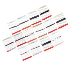 Zestaw 600 sztuk diod Schottkiego do szybkiego przełączania 1N4001 1N4004 1N4007 1N5408 UF4007 FR207 1N5817 1N5819 1N5822 1N4148