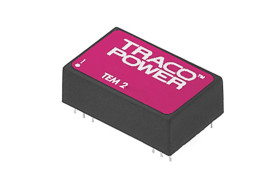 Przetwornica DC-DC, 2W, Uwe 10,8 → 13,2 V DC, Uwy ±12V dc, Iwy ±80mA, TRACOPOWER