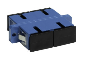 Adapter SC SM duplex niebieski