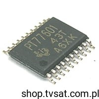 TPS77601PWP ADJ 1.2 - 5.5 V Reset SMD-SSOP20 TI