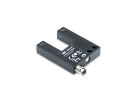 Czujniki fotoelektryczne Czujnik wideł widełkowy Baumer NACISNĄĆ/POCIĄGNĄĆ zakres 20 mm Czerwona dioda LED