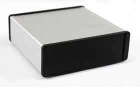 Aluminum RF enclosure, (L x W x H) 160 x 165 x 55 mm, natural, IP54, 1457T1601E