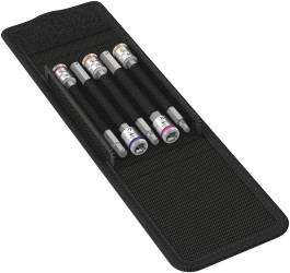 Zestaw końcówek do wkrętaka Sześciokątny l. elementów: 5 rozmiar: Hex 4, Hex 5, Hex 6, Hex 7, Hex 8 rozmiar napędu: 1/4