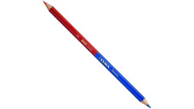 Ołówek Budowlany Dwustronny Z Wkładem Czerwony / Niebieski Slim Lyra Duo