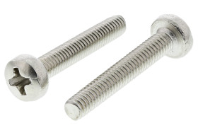 Śruby maszynowe M4 łeb z łbem walcowym soczewkowym Mosiądz długość 25.0mm skok 0.70mm