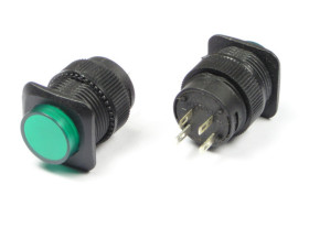 PRZEŁĄCZNIK BISTABILNY ZIELONY 13mm 3A 250V PODŚW.230V MKX