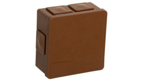 Puszka Natynkowa Pusta 6 Wlotów Viplast Vp-02 Klik Brązowa Ip55 86X86x40mm...