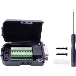 TruComponents 150647 D-SUB pin strip set Pins: 15 Screws