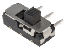 Przełącznik suwakowy, SPDT, montaż PCB, 200 mA przy 12 V DC, -10 → +60°C, KNITTER-SWITCH
