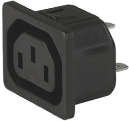 Złącze IEC IEC C13, na Zatrzask Żeński 15A Proste Schurter