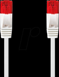 CCGL85215WT05 Patch cable, Cat.6, U/UTP, flat, 0,5 m, black