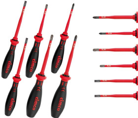 Wkrętak krzyżakowy VDE SLIM 6 sztuk