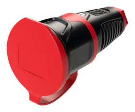 Gniazdo przenośne gumowe z zatyczką 16A 2P+Z SCHUKO 230V VDE IP54 TAURUS2 2511-sr