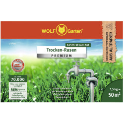 WOLF-Garten 3824630 Premium Dry Grass Seed Mix 50m&#xB2; Resilient Lawn