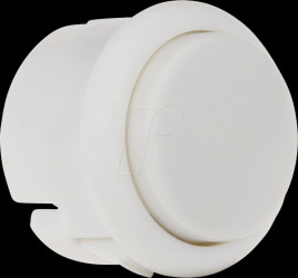 BUTTON-WHITEMICRO Micro Arcade Button with microswitch, Ø=27.1 mm, white