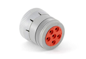 Złącze wielostykowe przemysłowe 6-pinowe, panelowe Gniazdo Amphenol Industrial