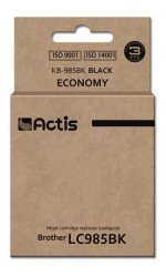 Tusz ACTIS KB-985Bk (zamiennik Brother LC985BK Standard 28 ml czarny)