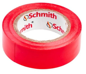 Taśma izolacyjna czerwona mocna 10m samogasnąca - Schmith