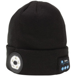 Draper 28346 Smart WL Rechargeable Beanie-LED Torch-USB Cable BK 1 Size