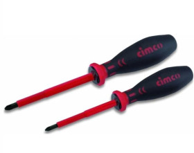 Kpl. wkrętaków płasko-krzyżowych PZ1+PZ2 (2 szt) VDE 1000V 117750 Cimco