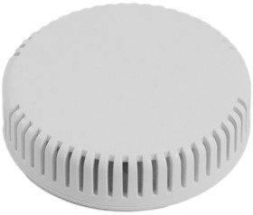 ABS miniature enclosure, (Ø x H) 80 x 20 mm, light gray (RAL 7035), IP30, 1551V13GY