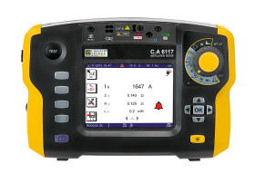 Tester wielofunkcyjny CA 6117, IP53 1000V, 550V ac/dc Pomiar rezystancji uziemienia, 60 °C USB, 0 °C, Chauvin Arnoux
